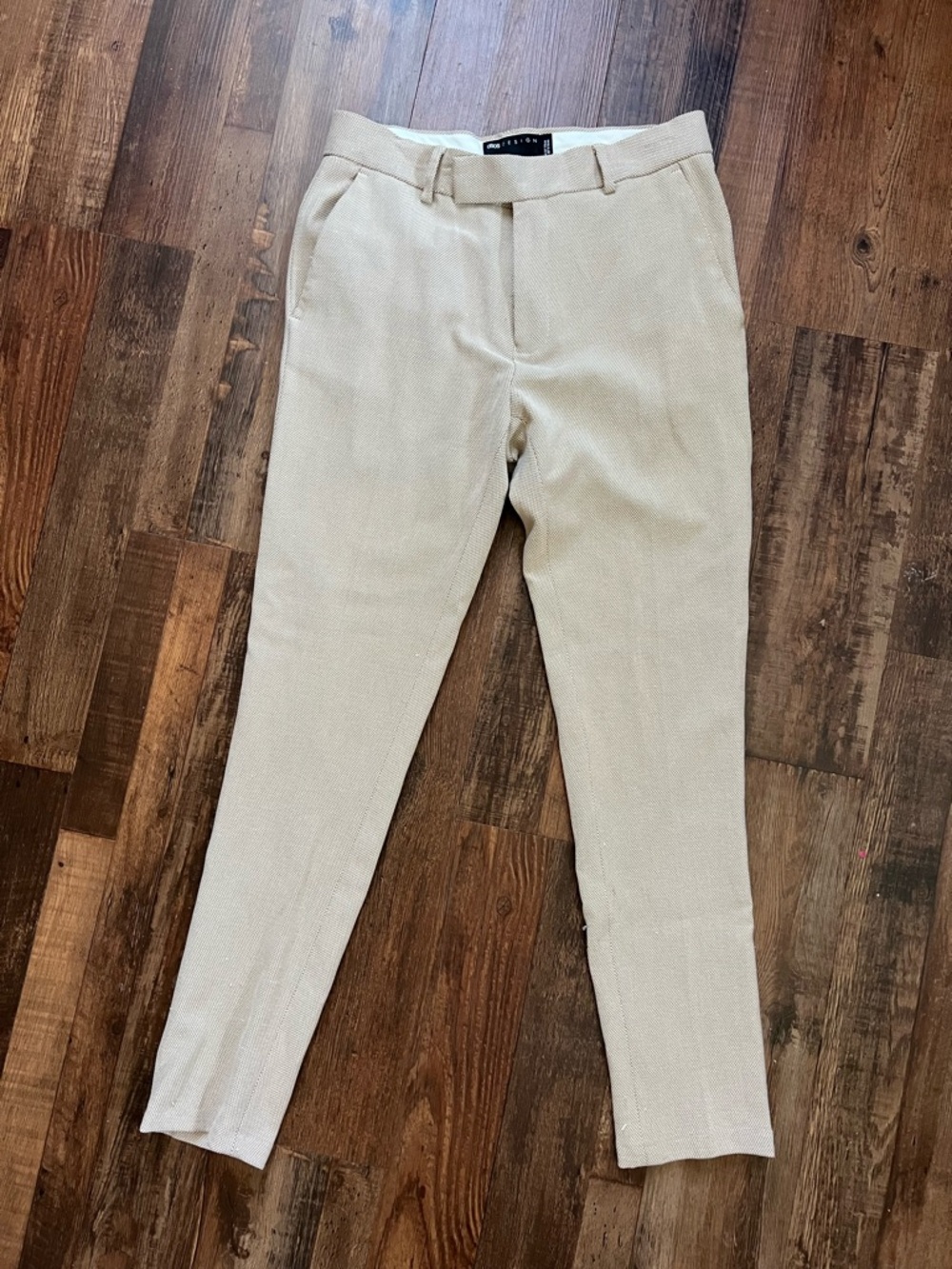 ASOS Men's Beige Tapered Dress Pants 31x30